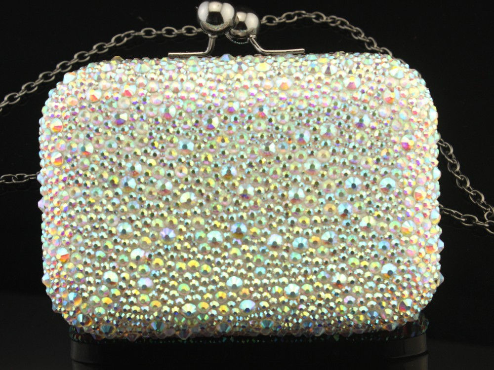 Crystal Aurora Borealis Clutch