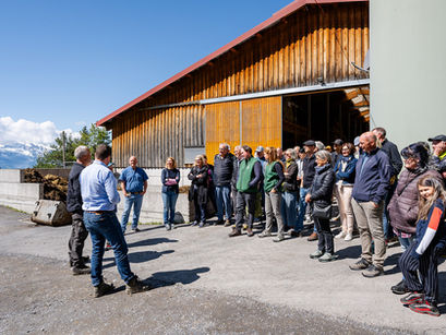 Offene Hoftür im Foppahof