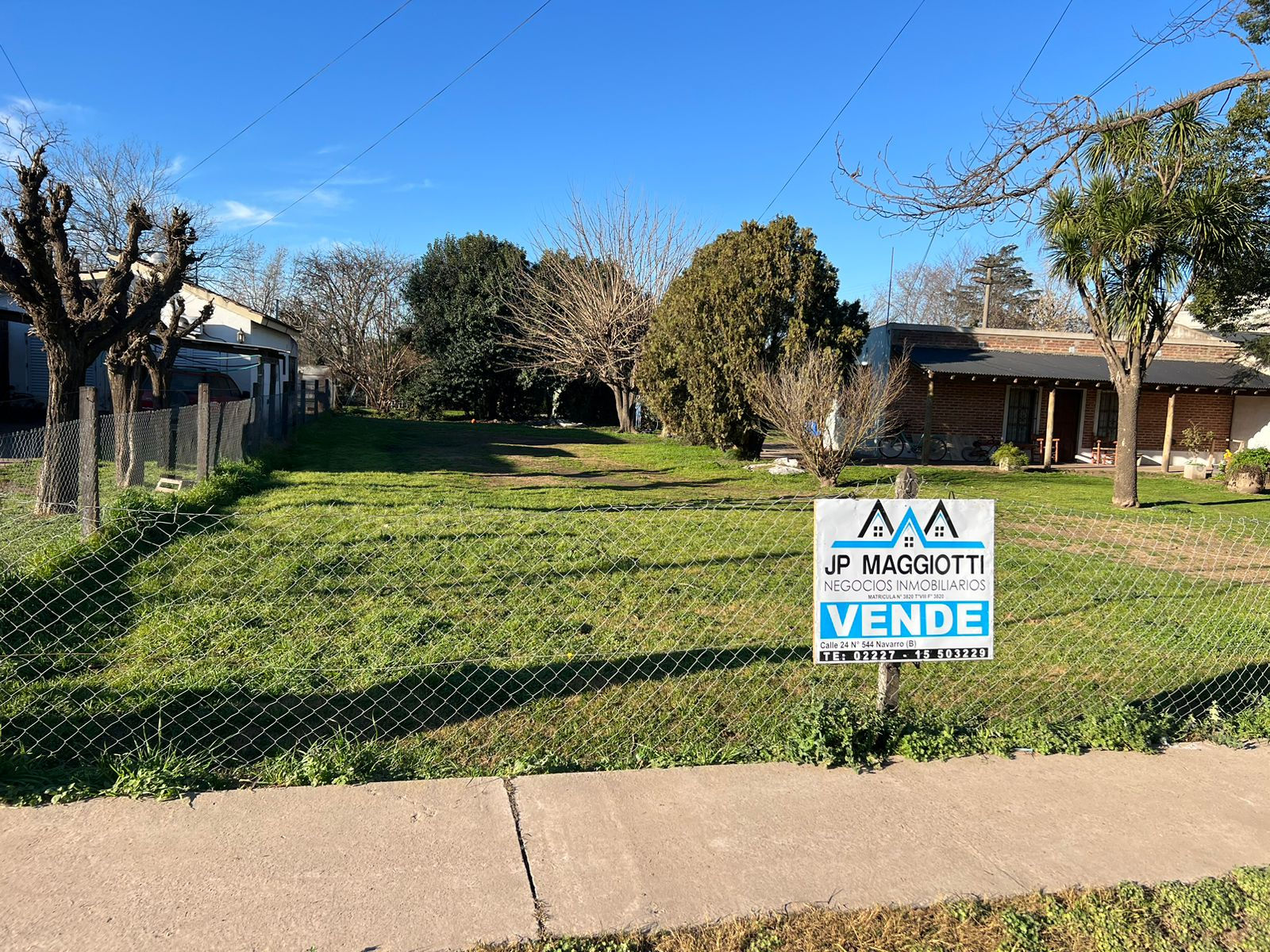 Lote sobre avenida 16 entre 131 y 133, Navarro