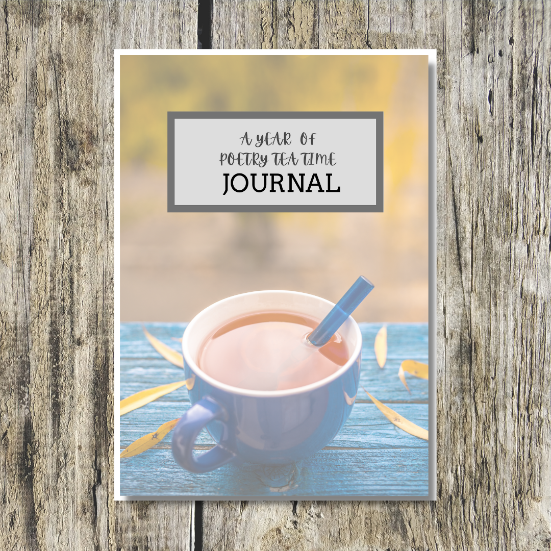 A Year of Poetry Tea Time Journal (Blue Theme)