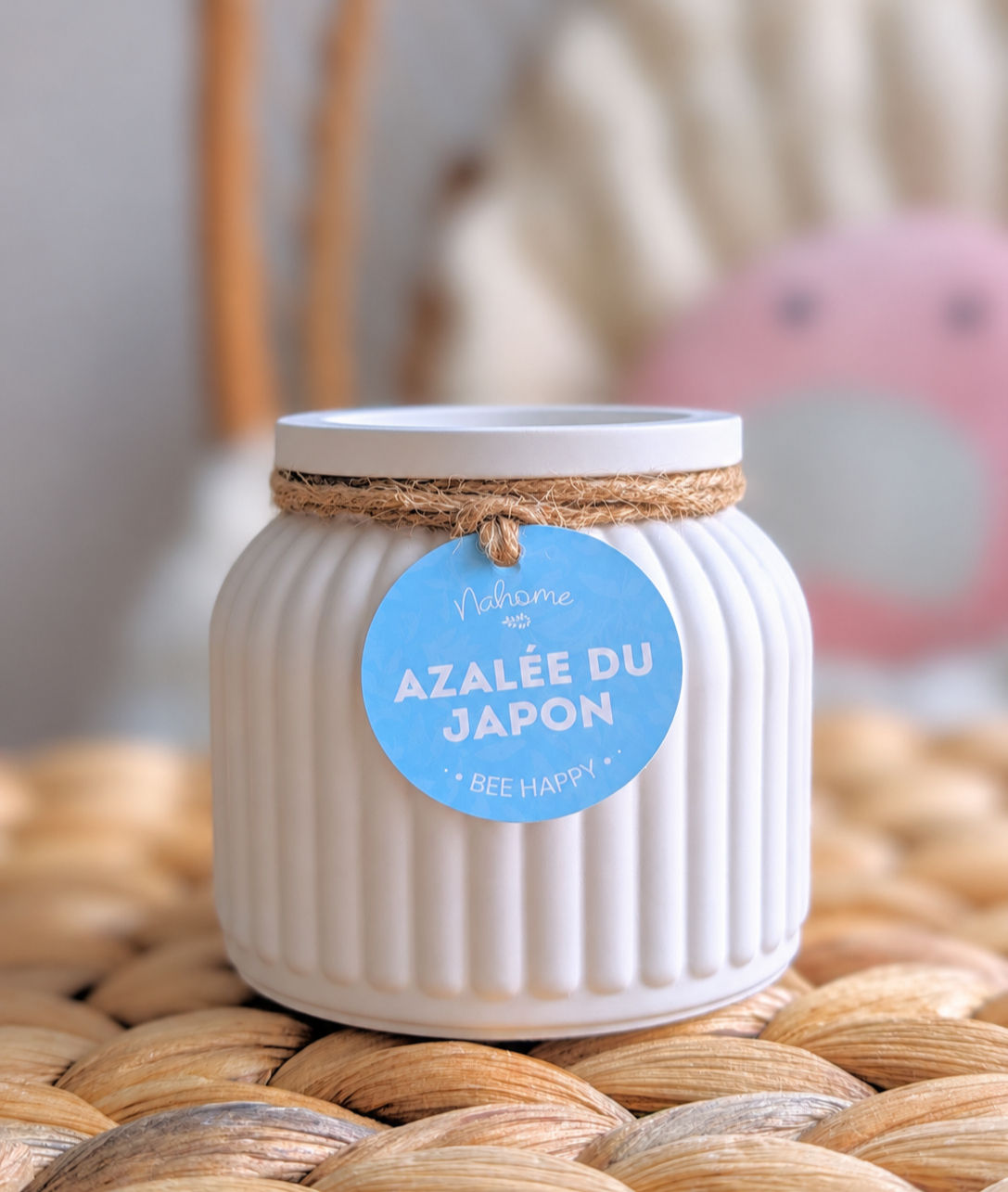 Bougie Azalée du Japon artisanale | Nahome Nantes
