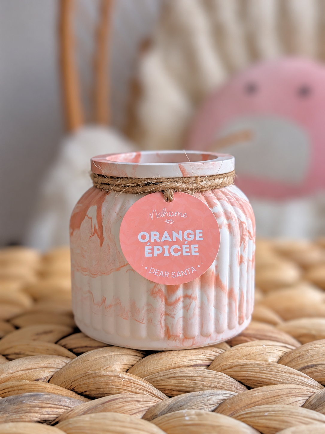 Bougie Orange Épicée artisanale | Nahome Nantes