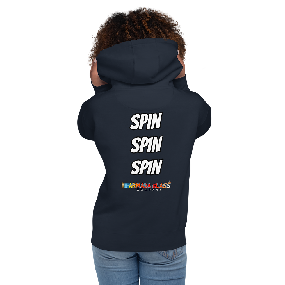 Thumbnail: Spin, Spin, Spin Unisex Hoodie | Armada Glass Company