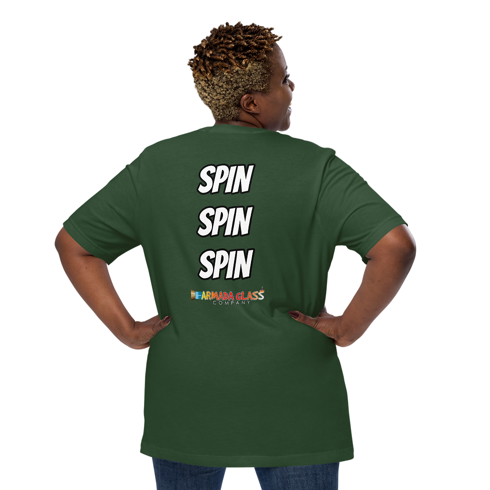 Thumbnail: Spin, Spin, Spin Short-Sleeve Unisex T-Shirt | Armada Glass Company