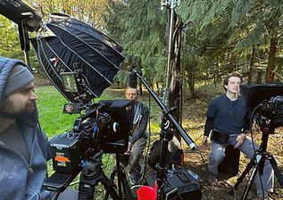 picture of filming outside