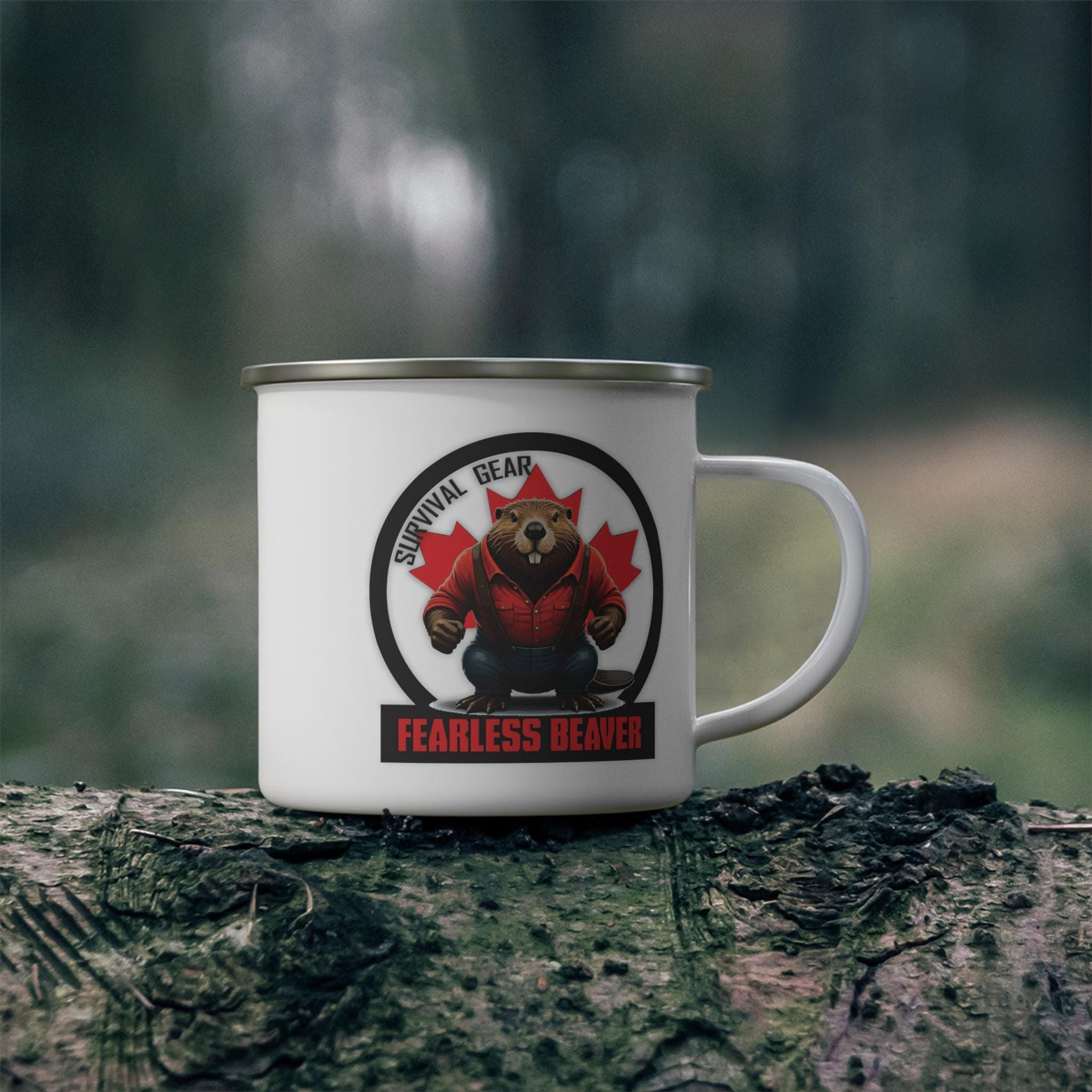 Fearless Beaver Camping Mug