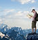 Man Hiking Scenic