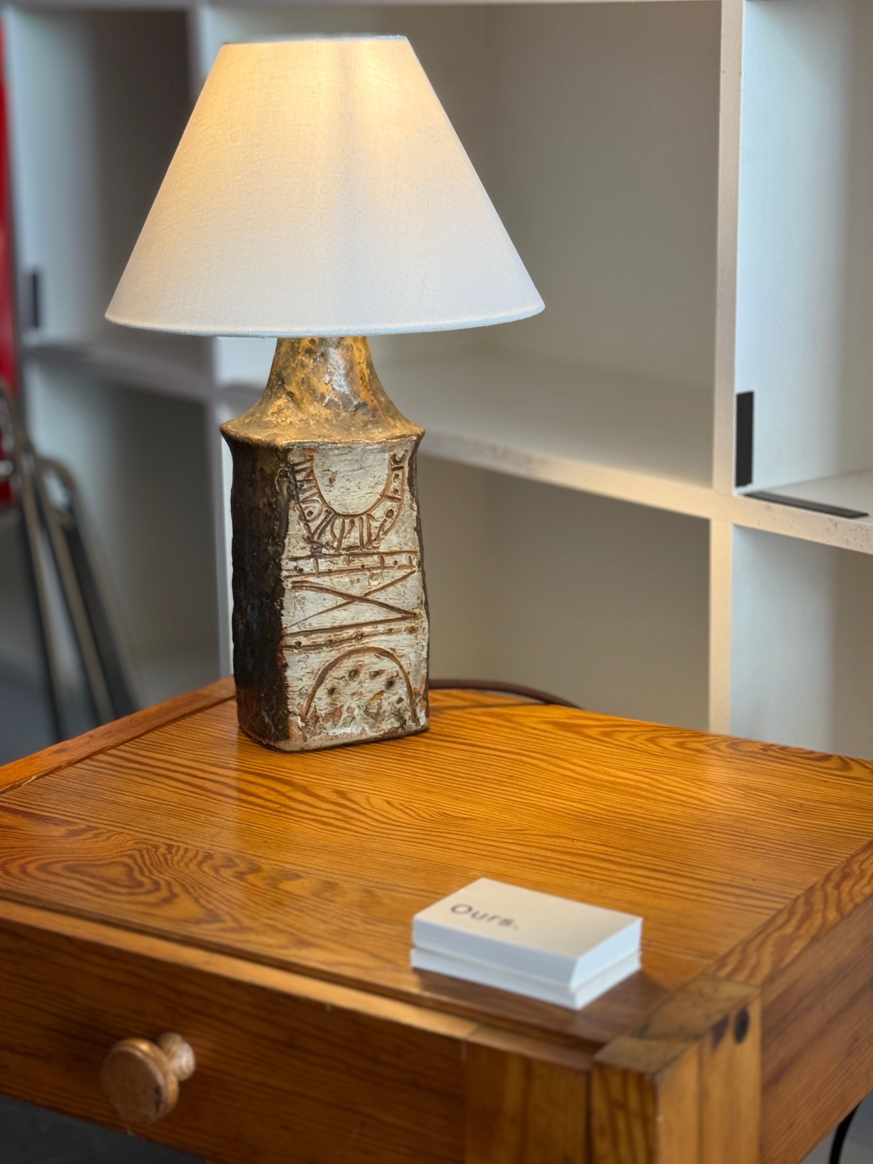Bernard Rooke Brutalist Table Lamp