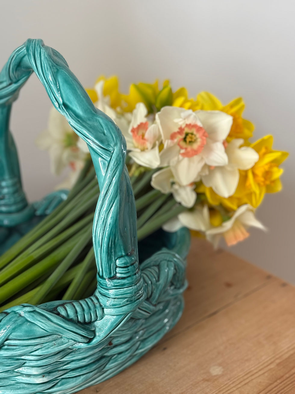 Thumbnail: Dutch Ceramic Woven Basket