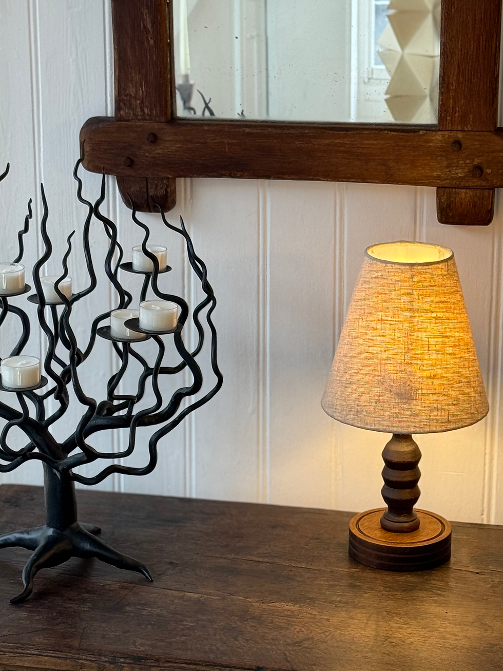 Thumbnail: Vintage Brutalist Wooden Mirror