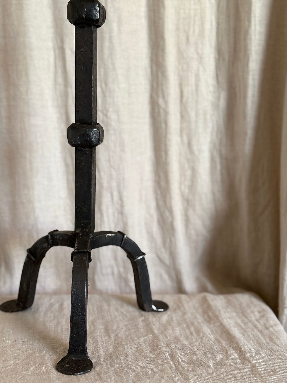 Thumbnail: Brutalist  Wrought Iron Candlestick