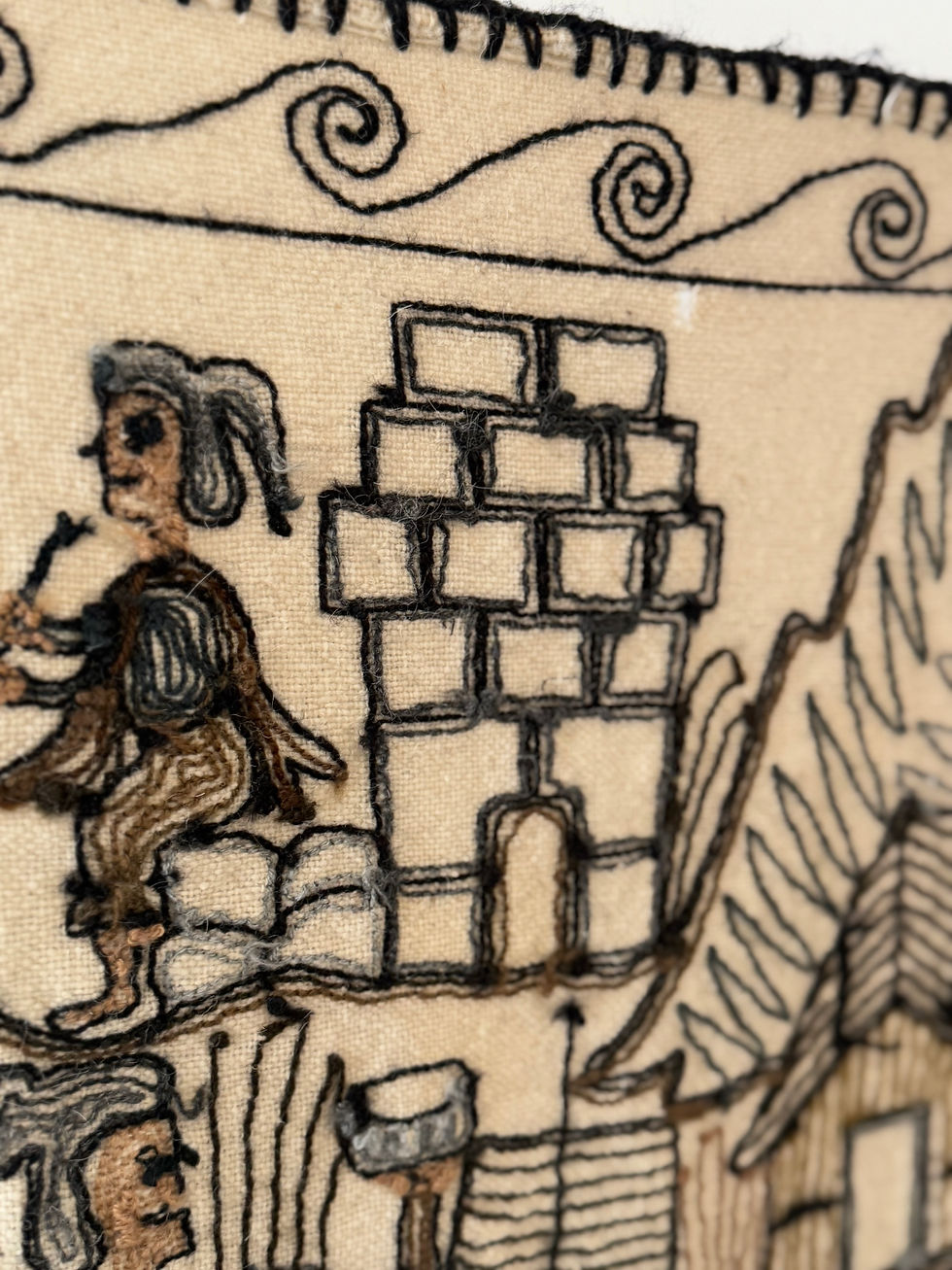 Thumbnail: Vintage Peruvian Folk Tapestry