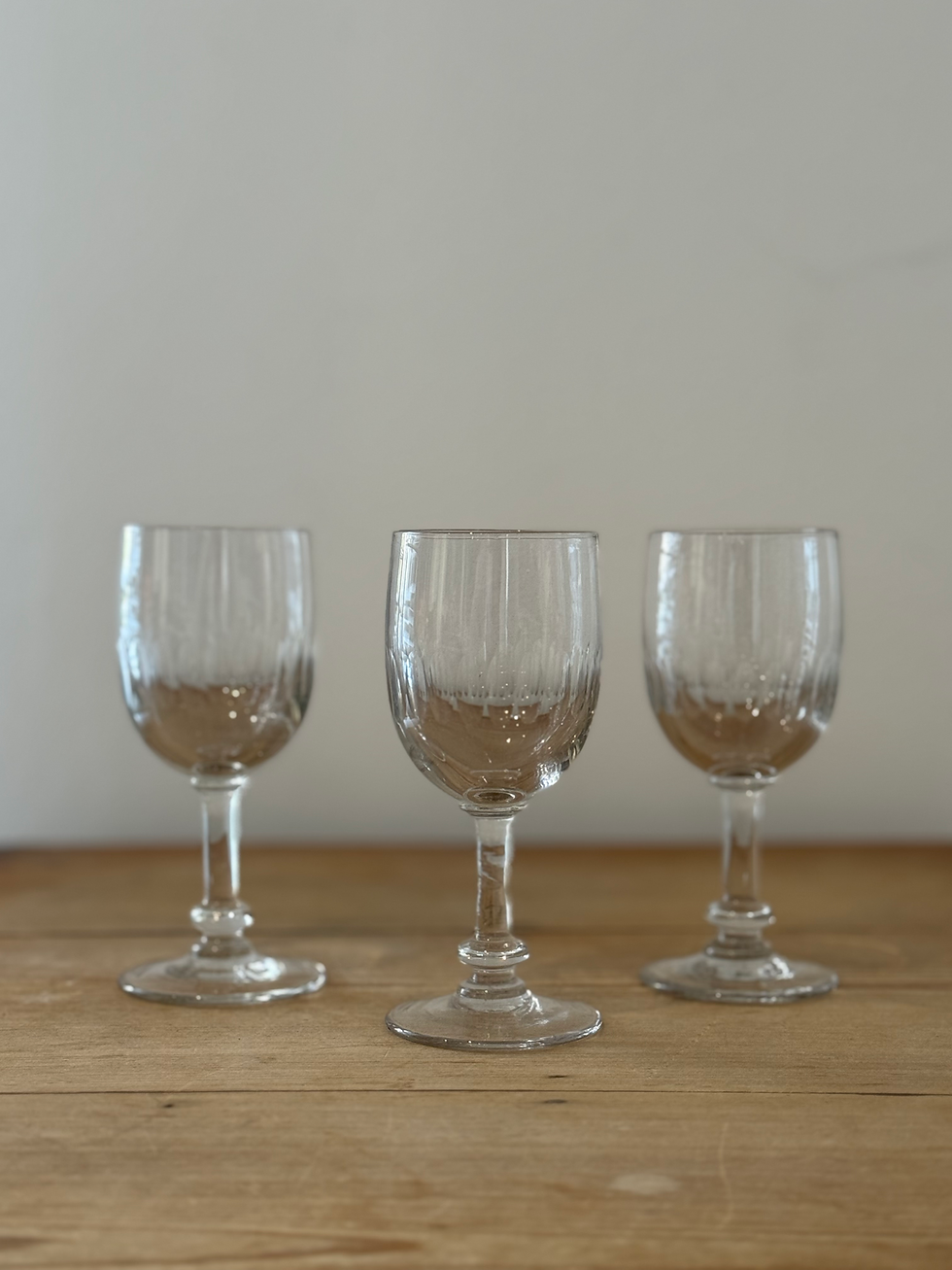 Thumbnail: Art Deco Crystal Wine Glasses