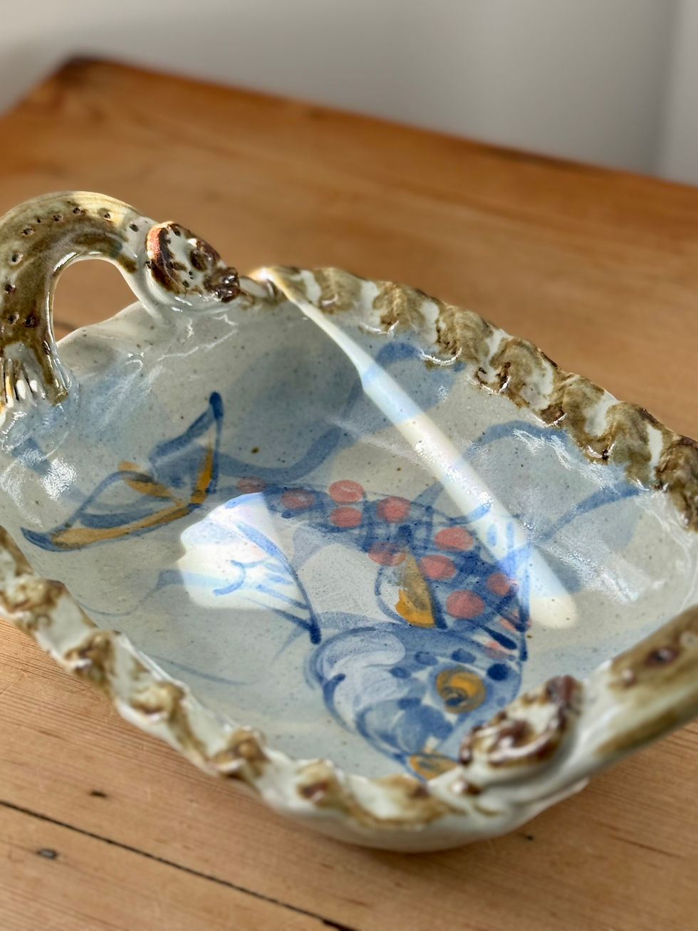 Thumbnail: Hand Painted Ceramic Decorative Dish