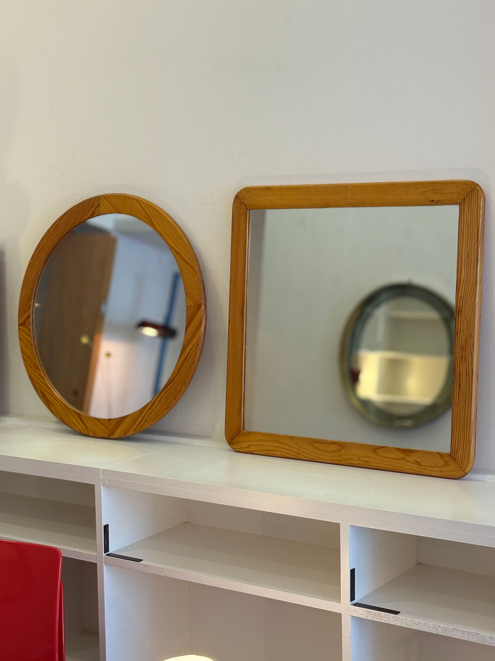 Thumbnail: Mid-Century Scandinavian Pine Mirror
