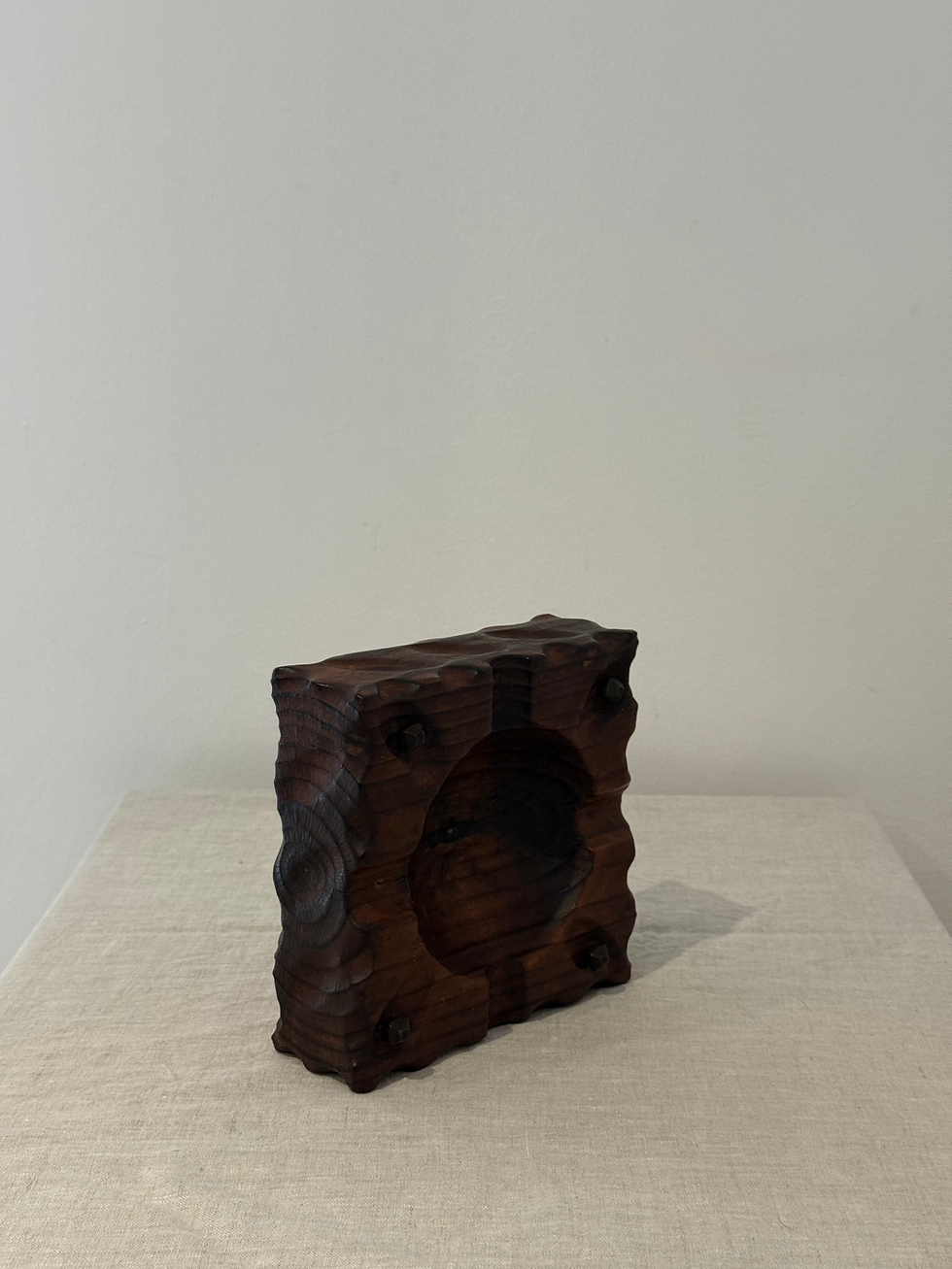 Thumbnail: Vintage Brutalist Wooden Ashtray