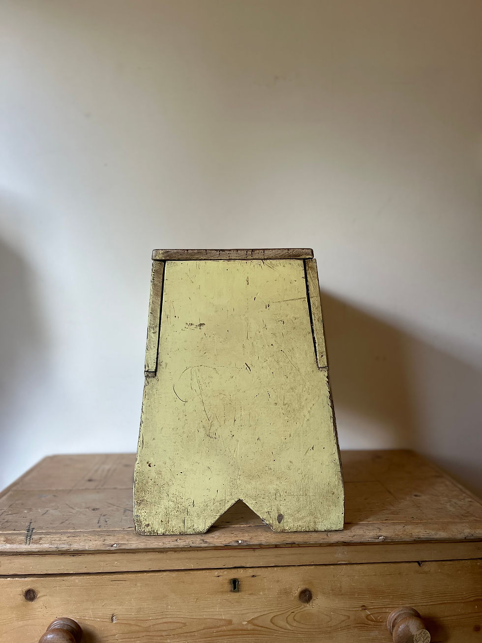 Thumbnail: Antique Painted Carpenters Stool