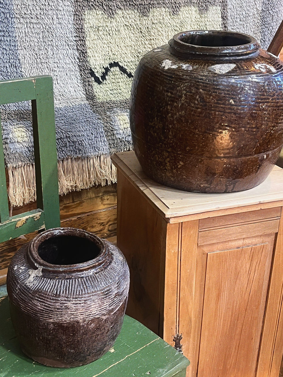 Thumbnail: Antique Chinese Glazed Rice Wine Pot