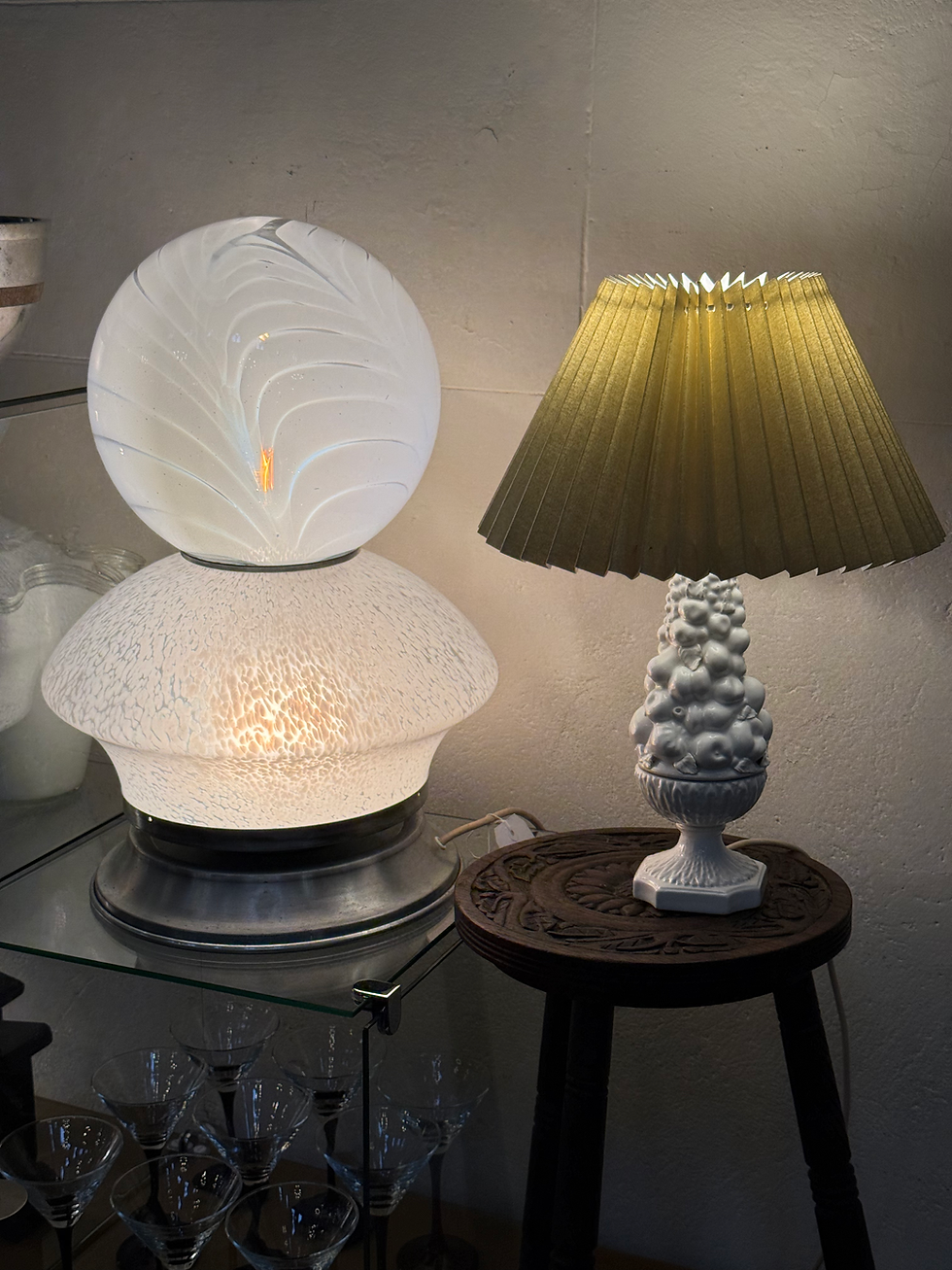 Thumbnail: 1970s Italian Murano Table Lamp for Mazzega
