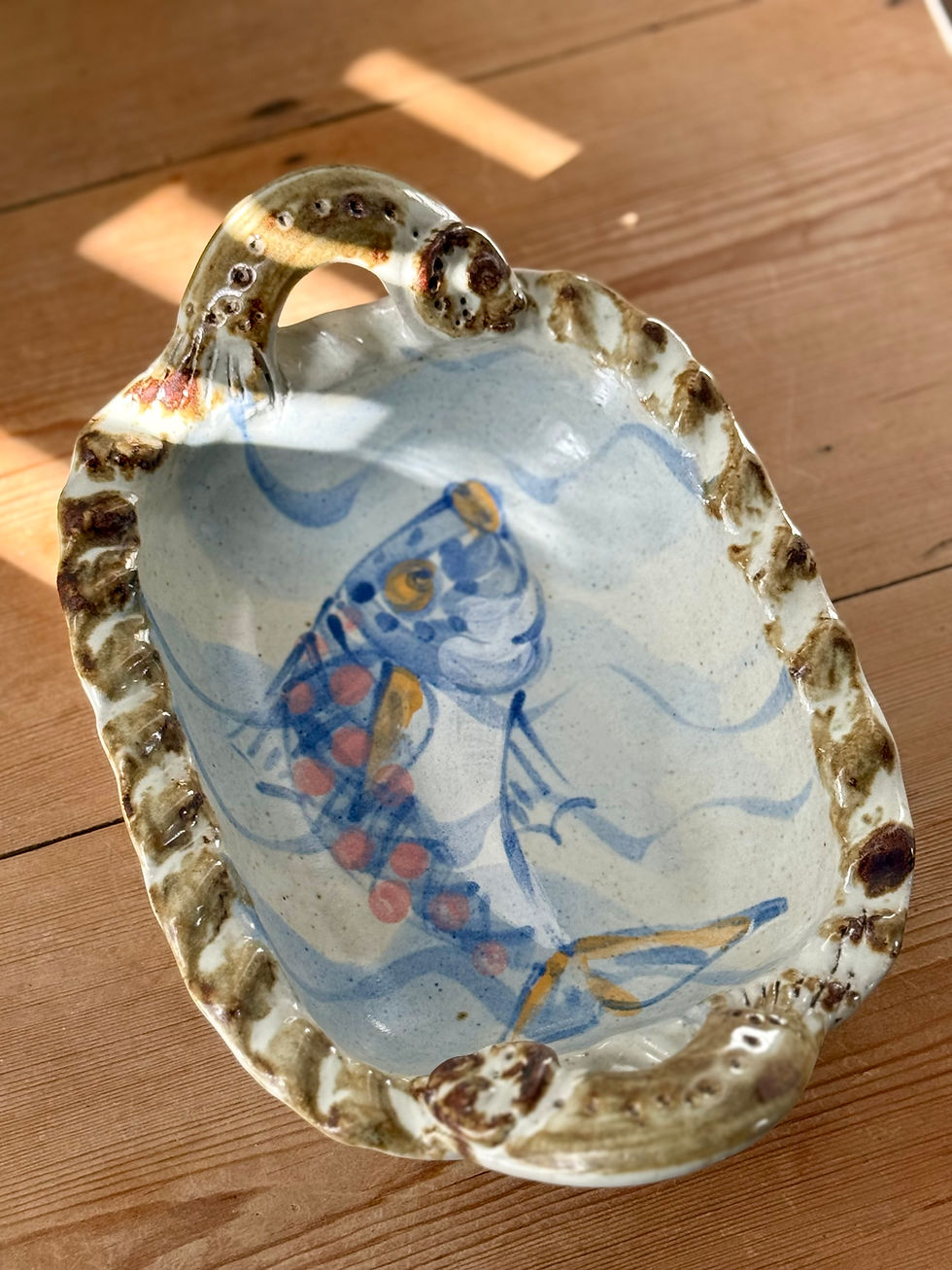 Thumbnail: Hand Painted Ceramic Decorative Dish
