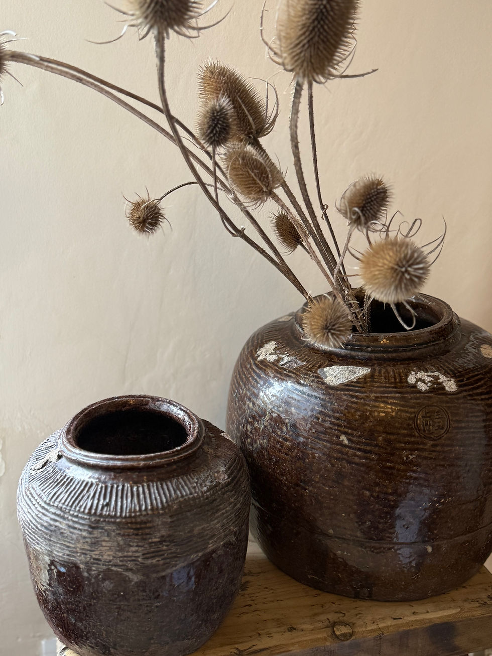 Thumbnail: Antique Chinese Glazed Rice Wine Pot