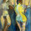 Thumbnail: Vintage Figure Painting on Canvas