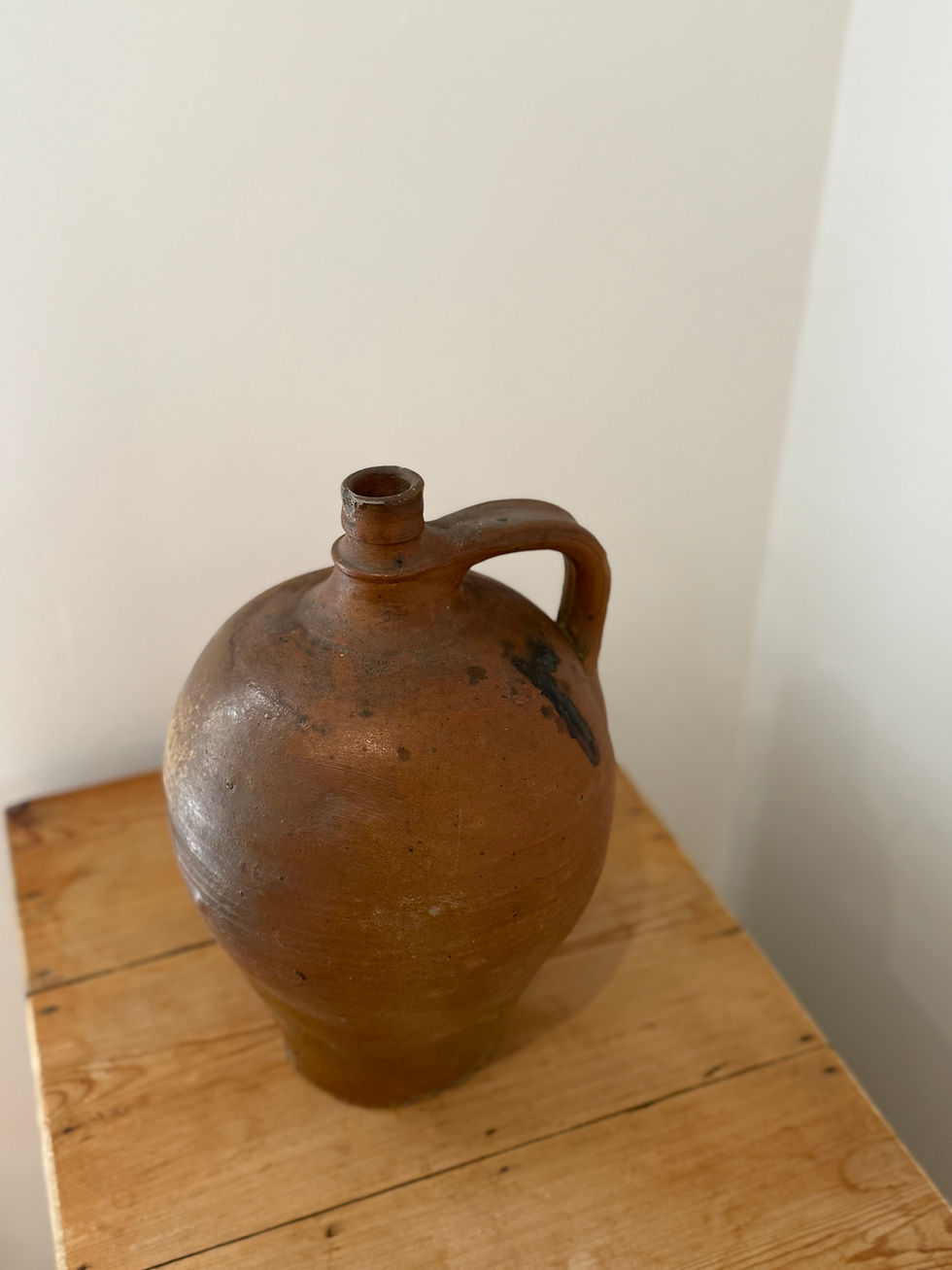 Thumbnail: Antique French Stoneware Flagon