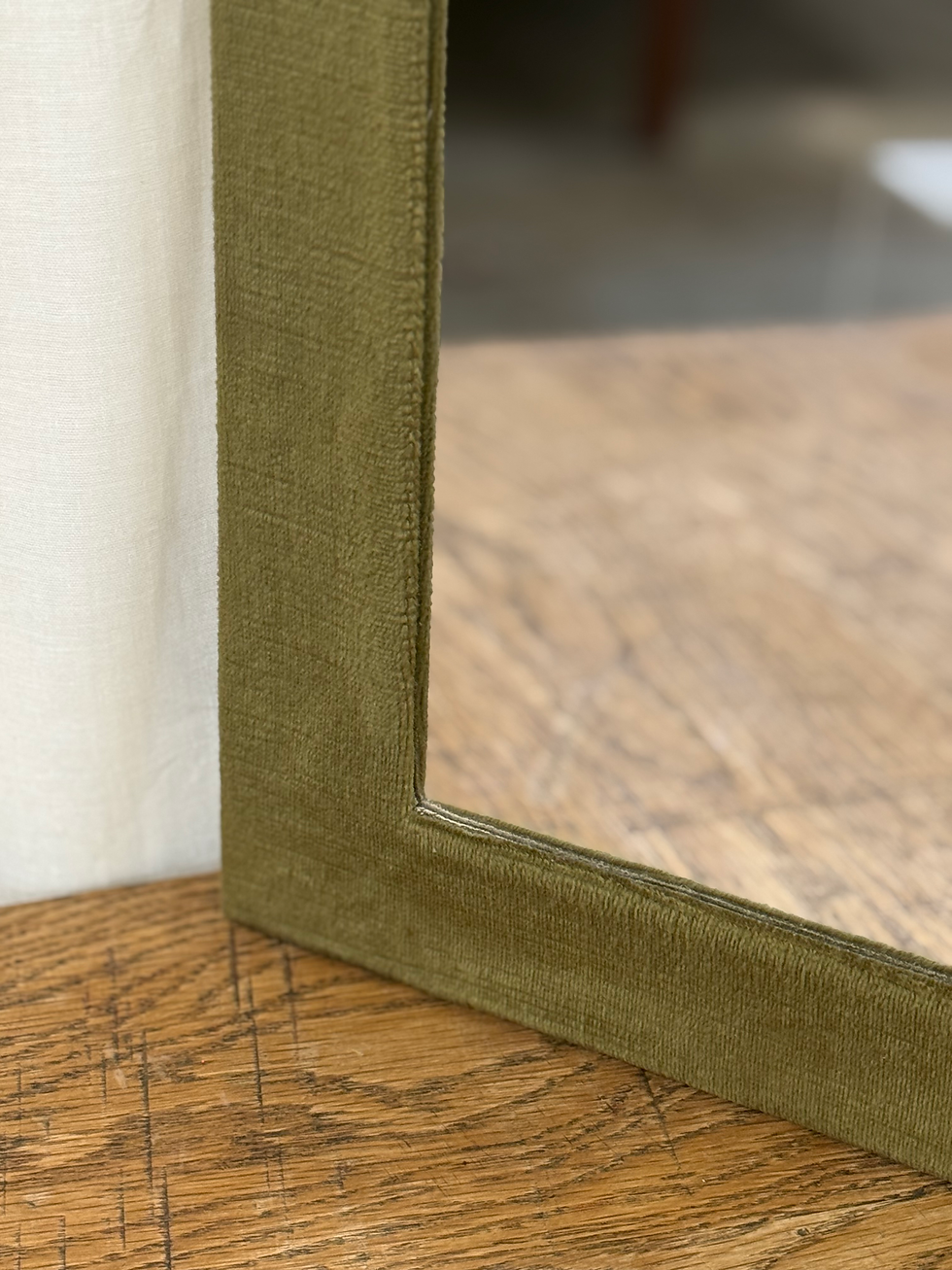 Thumbnail: Art Deco Velvet Wall Mirror