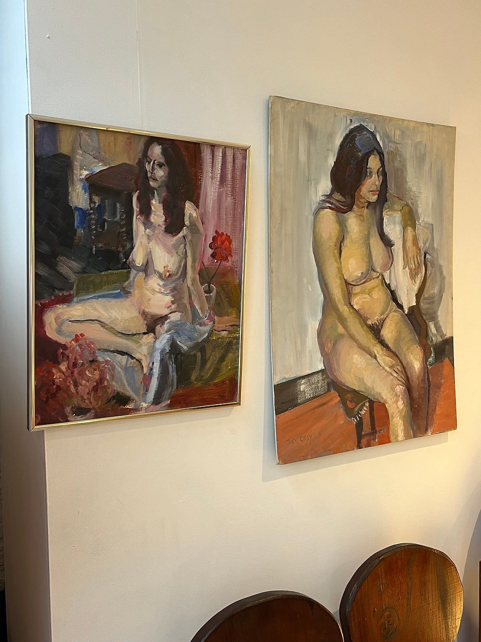 Thumbnail: Jack Gray Nude Figure Oil Painting