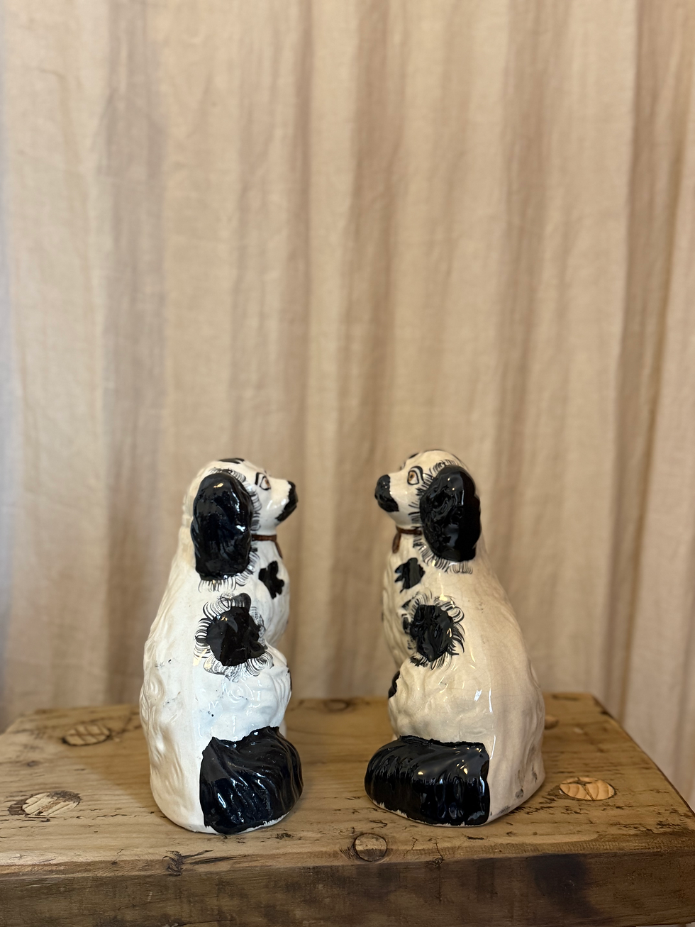 Thumbnail: Antique Ceramic Staffordshire Spaniels
