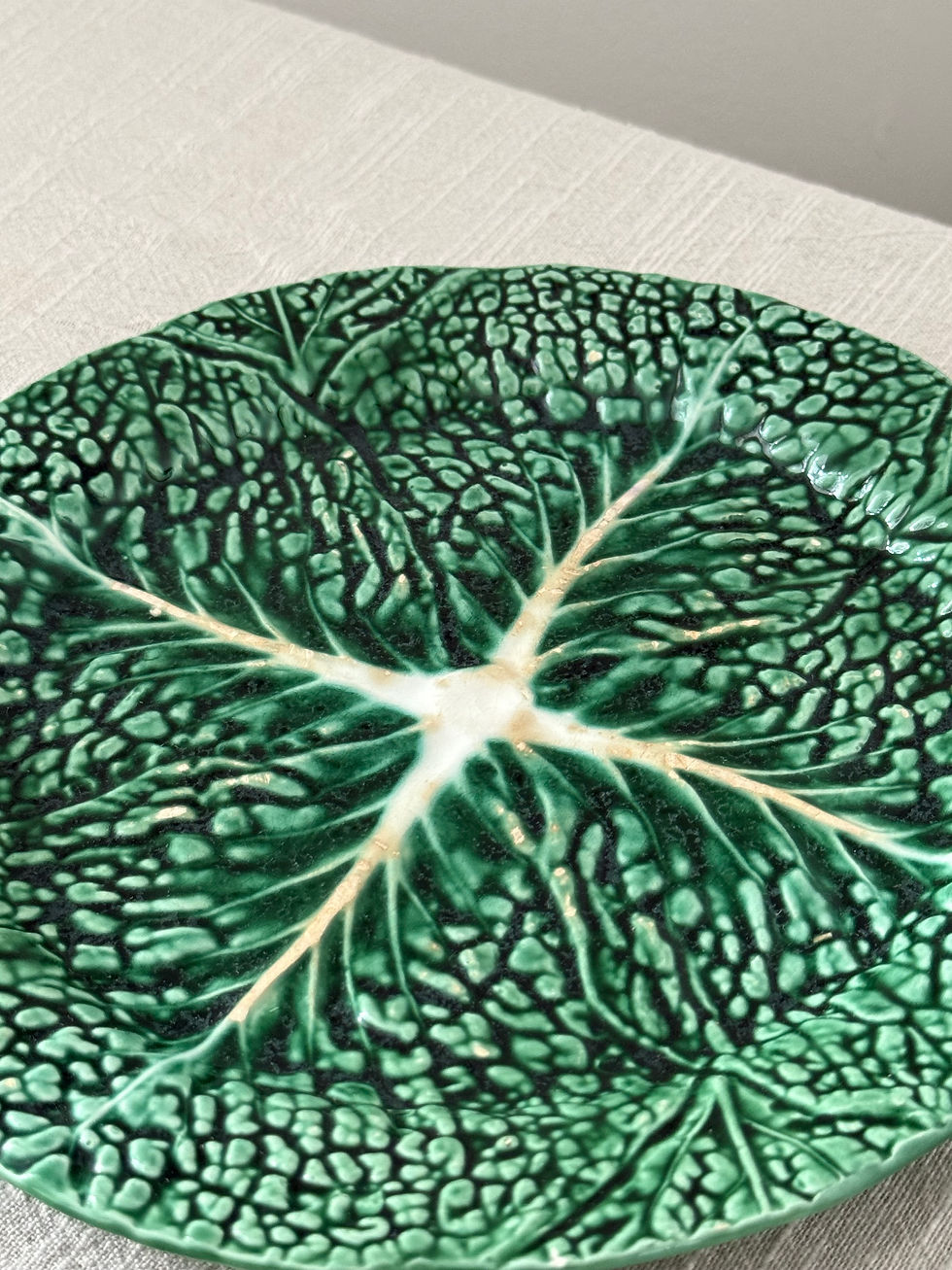 Thumbnail: Pair of Portuguese Cabbage Plates