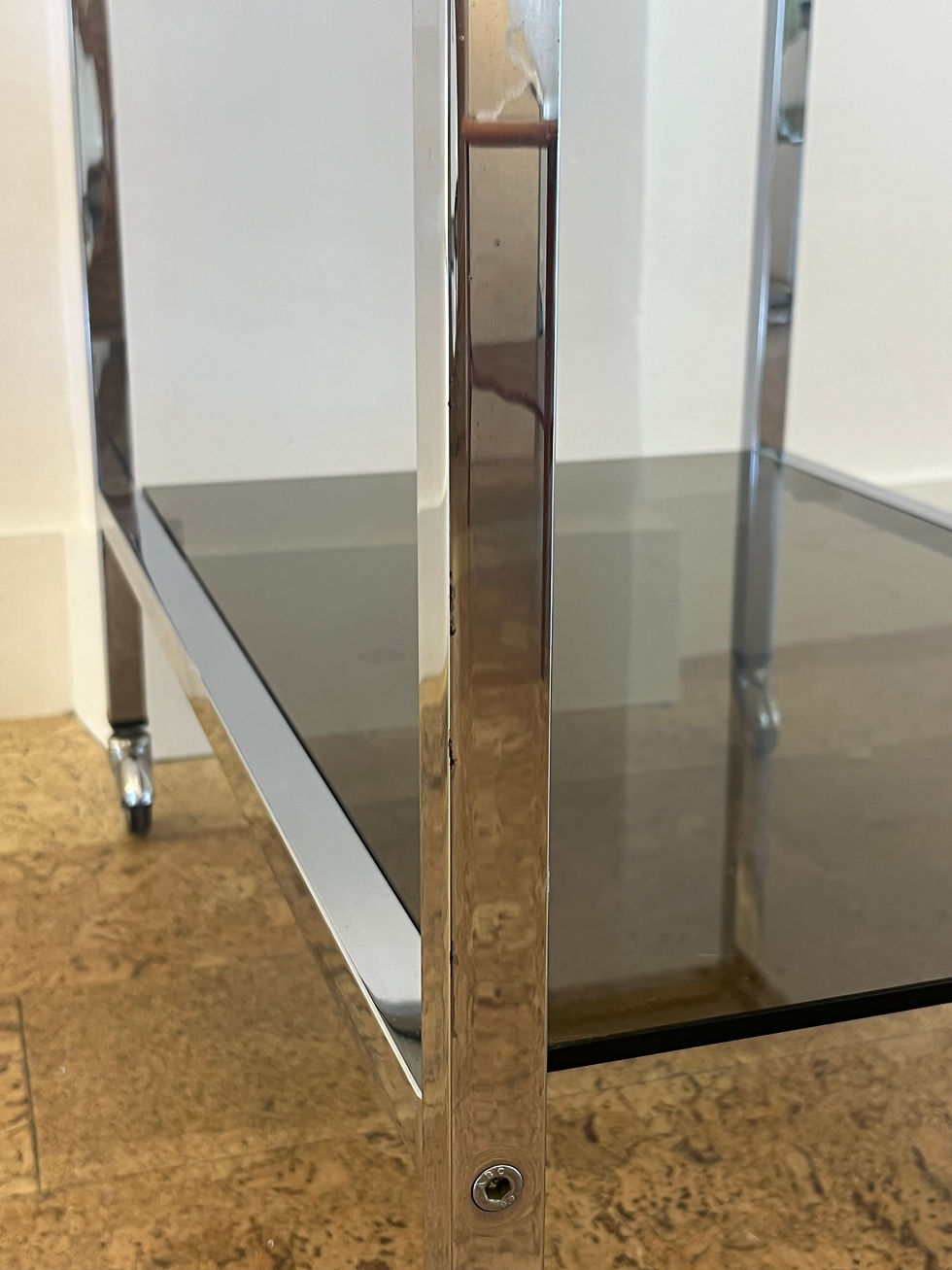 Thumbnail: 1970's Glass & Chrome Drinks Trolley