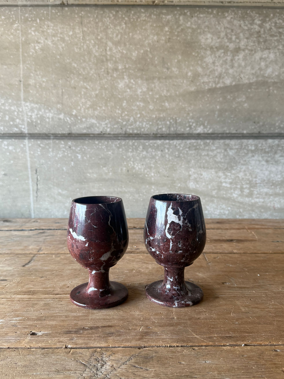 Thumbnail: Red Zebra Oynx Goblets