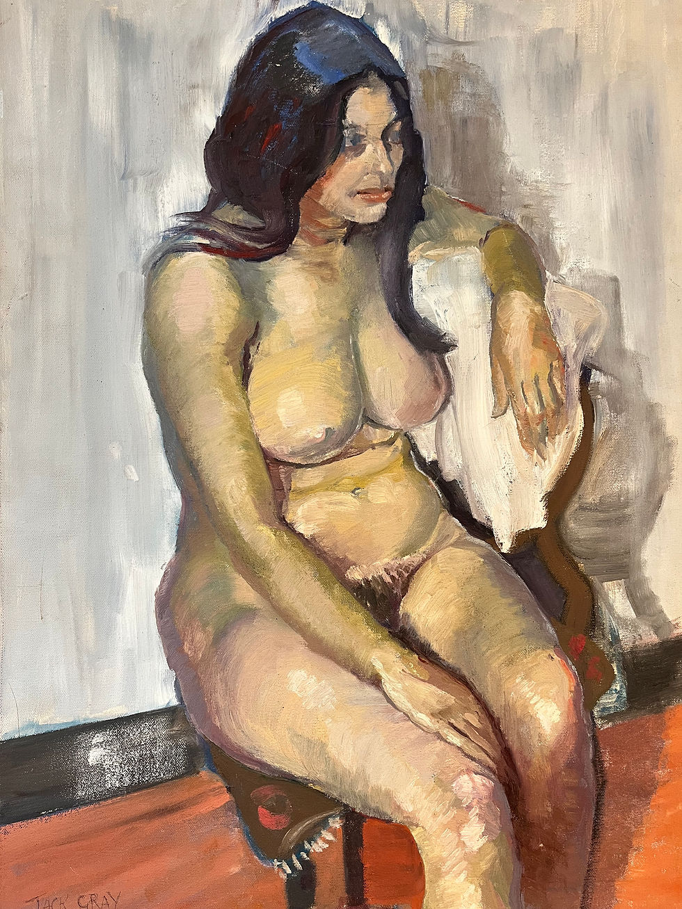 Jack Gray Nude Figure Oil Painting
