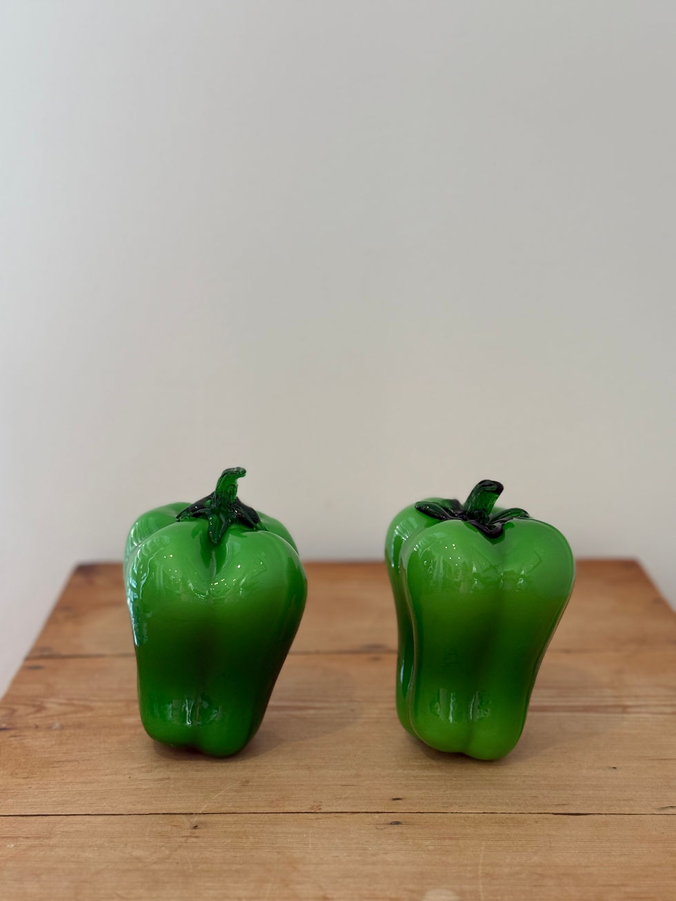 Vintage Hand Blown Glass Peppers