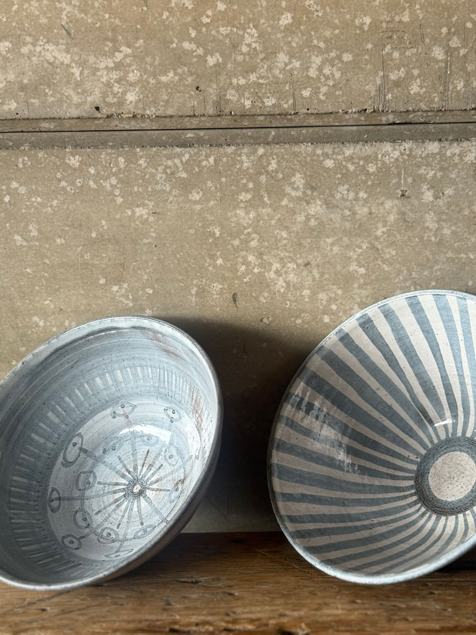 Thumbnail: Hand-Painted Studio Pottery Bowls