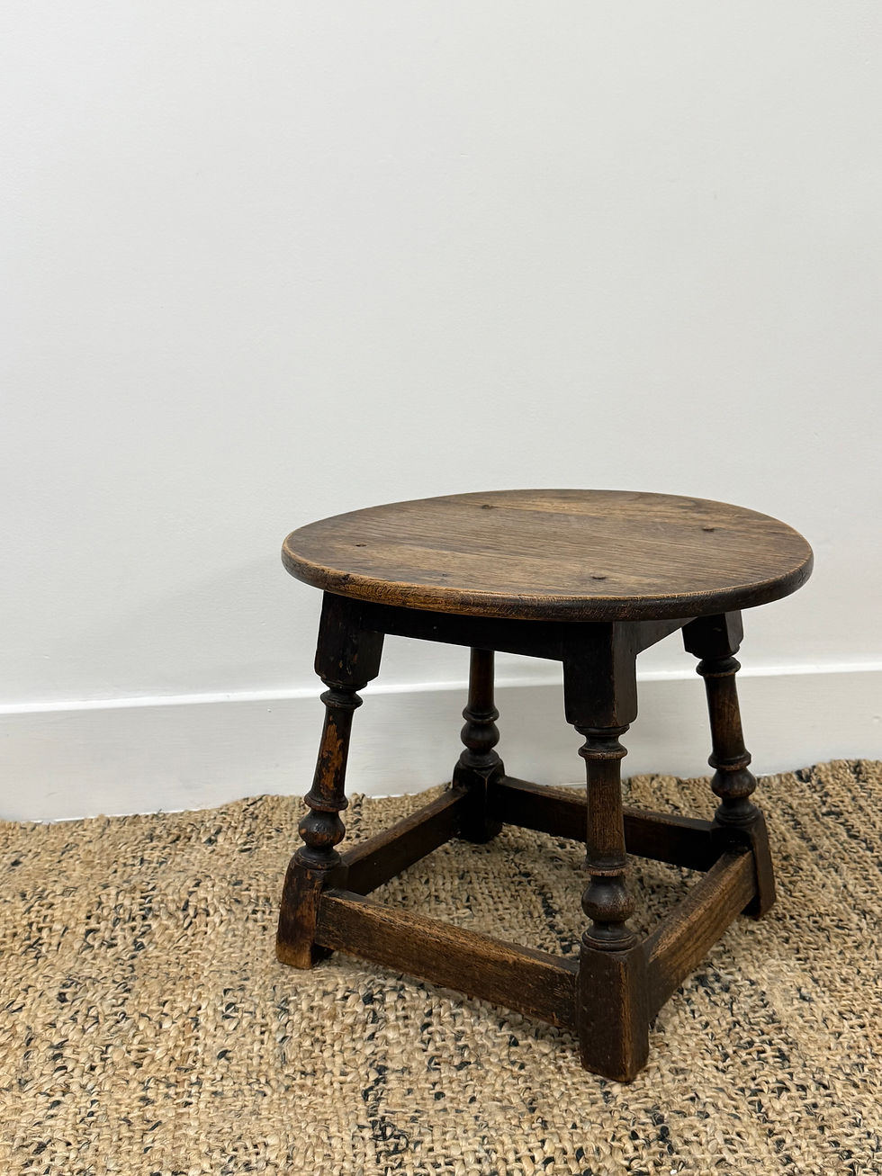 Vintage Oak Side Table