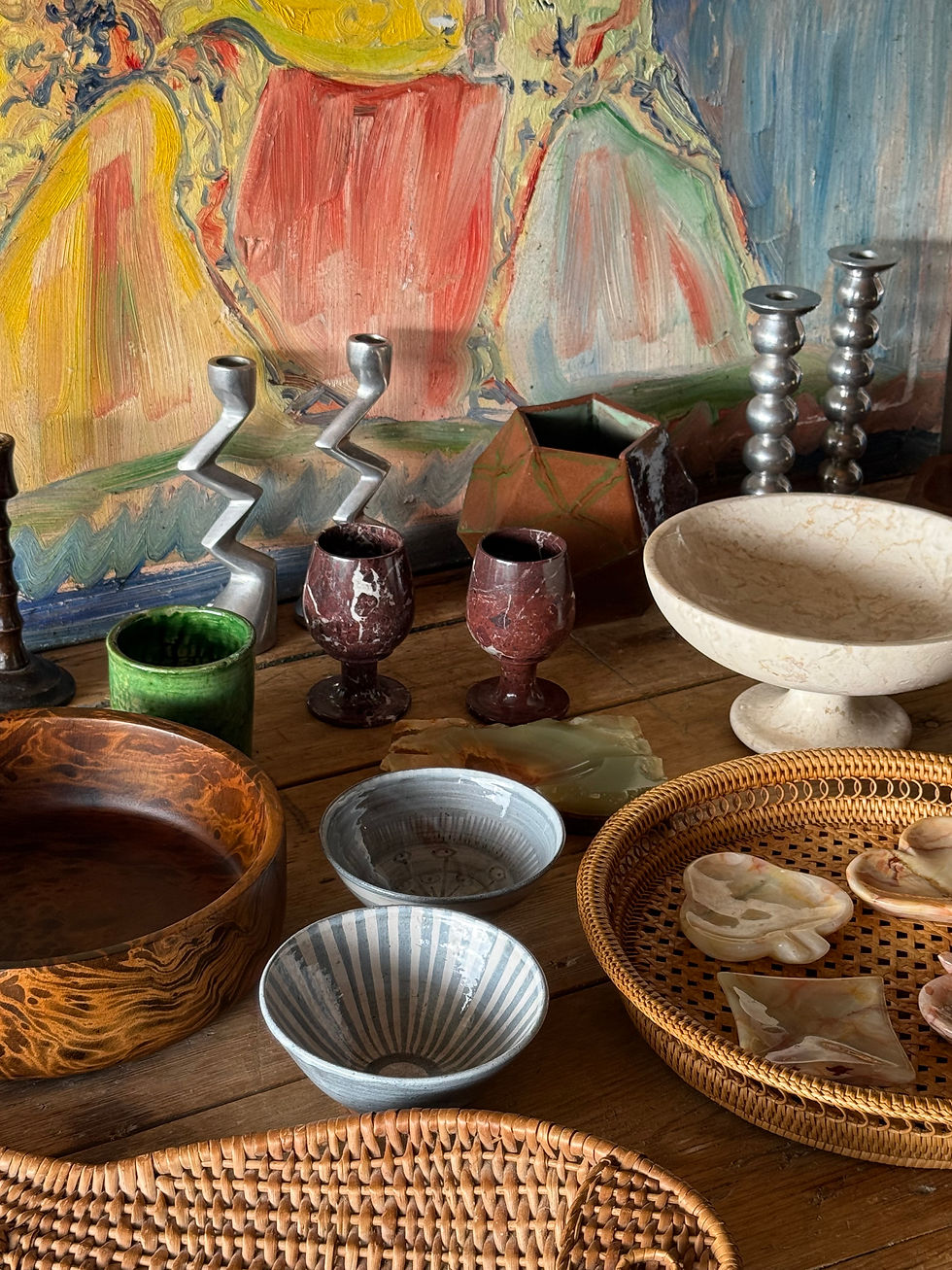 Thumbnail: Studio Pottery Geometric Ceramic Vase