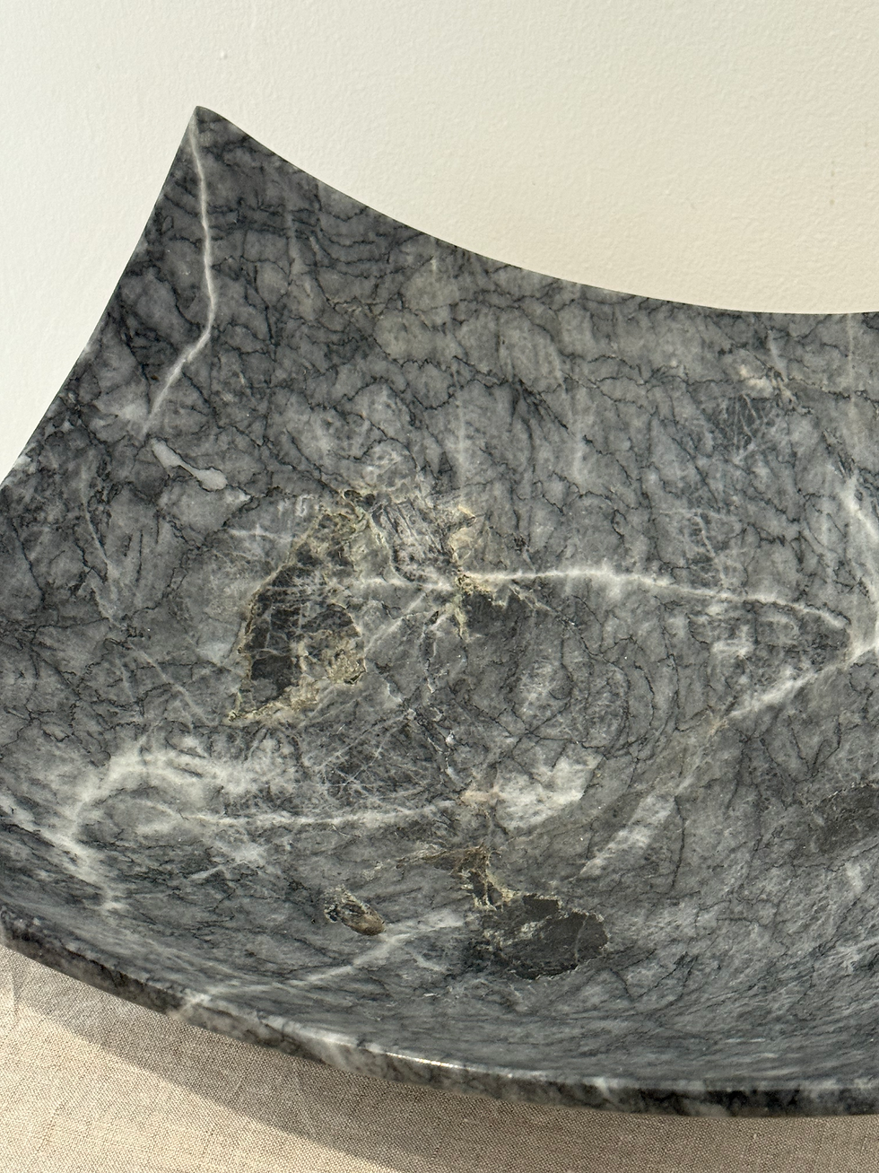 Thumbnail: Vintage Marble Footed Dish