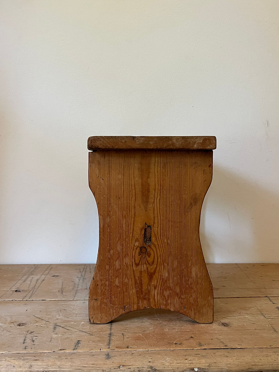 Thumbnail: 19th Century Antique Pine Stool