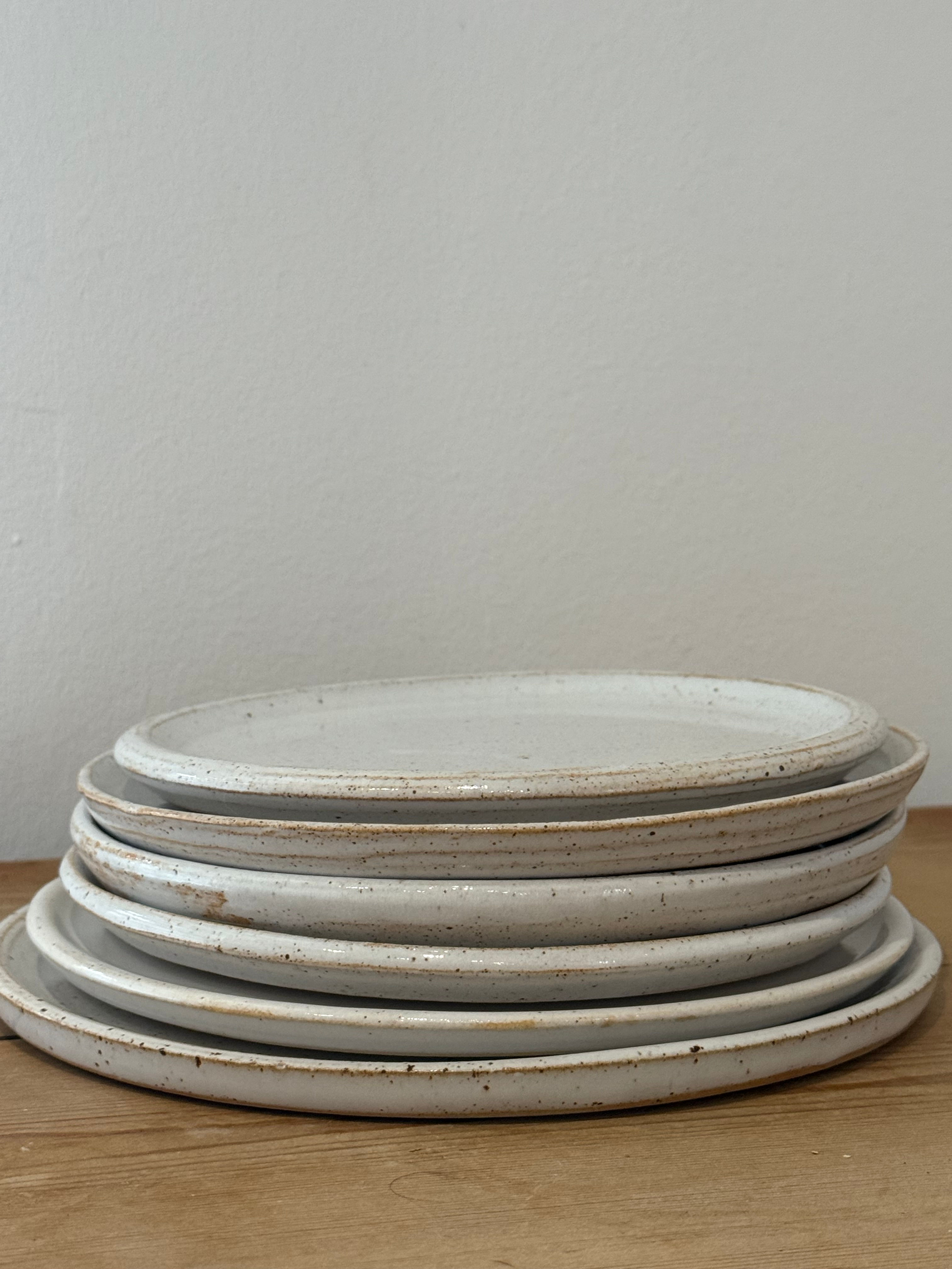 Studio Pottery Speckled Side Plates