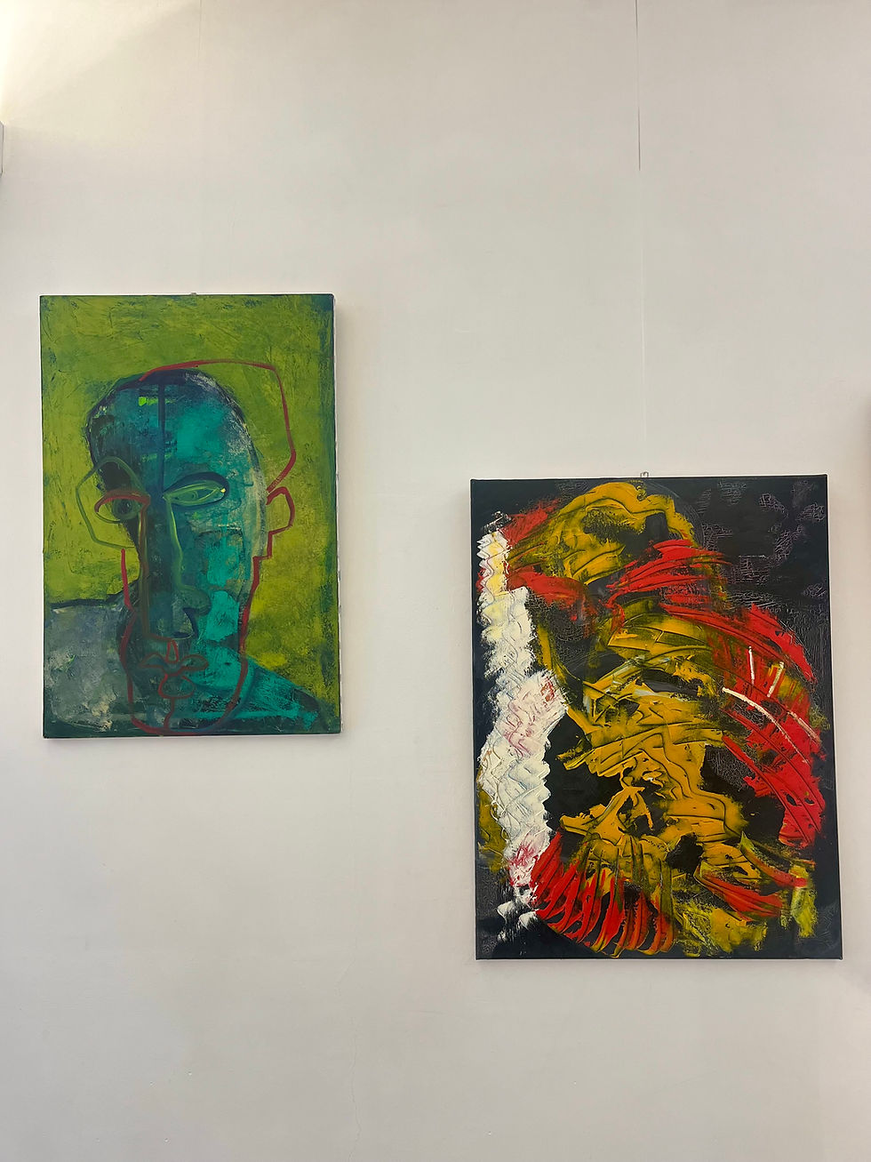 Thumbnail: Vintage Abstract Oil Painting on Canvas