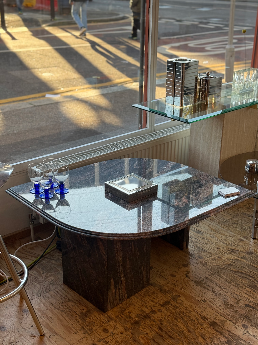 Thumbnail: Italian Granite Coffee Table 1980s