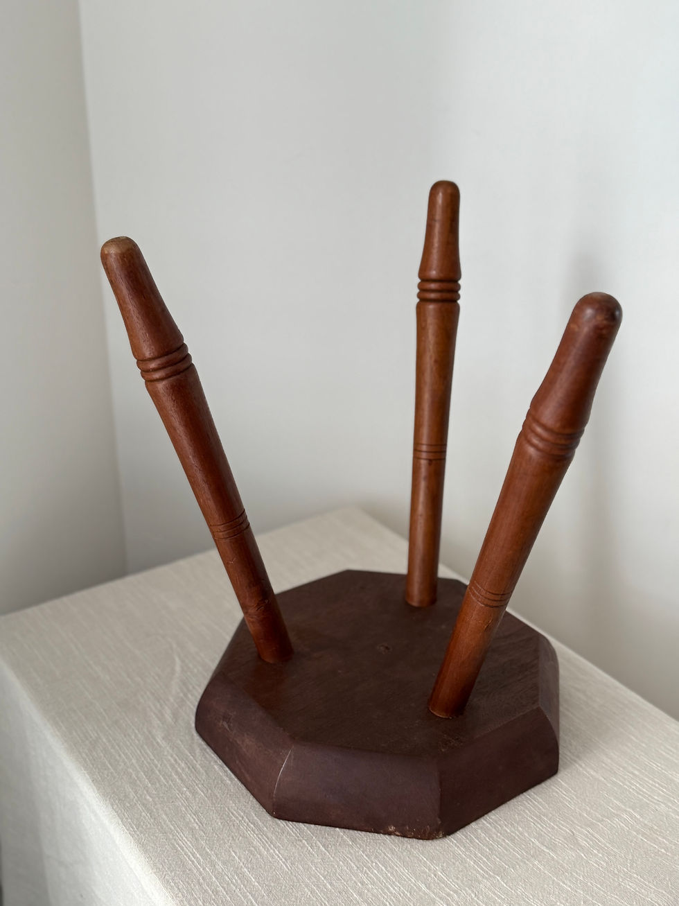 Thumbnail: Hand Carved Tripod Stool
