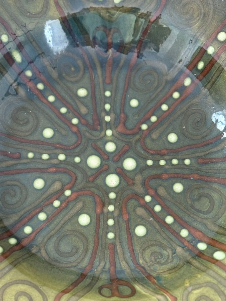 Thumbnail: Vintage Oversized Studio Pottery Plate