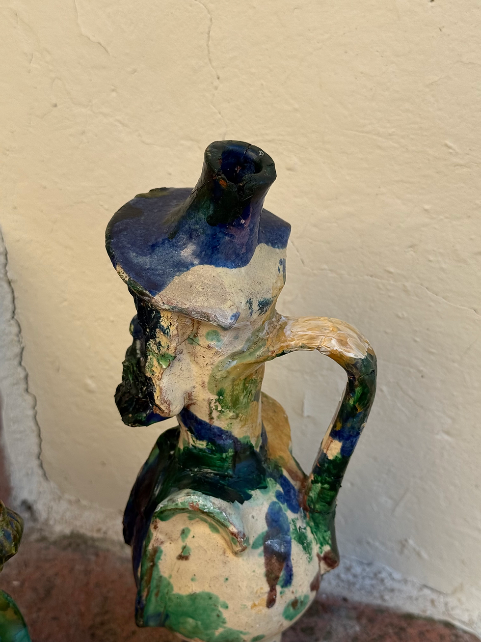 Thumbnail: Antique Majolica Babbaluto Pitcher