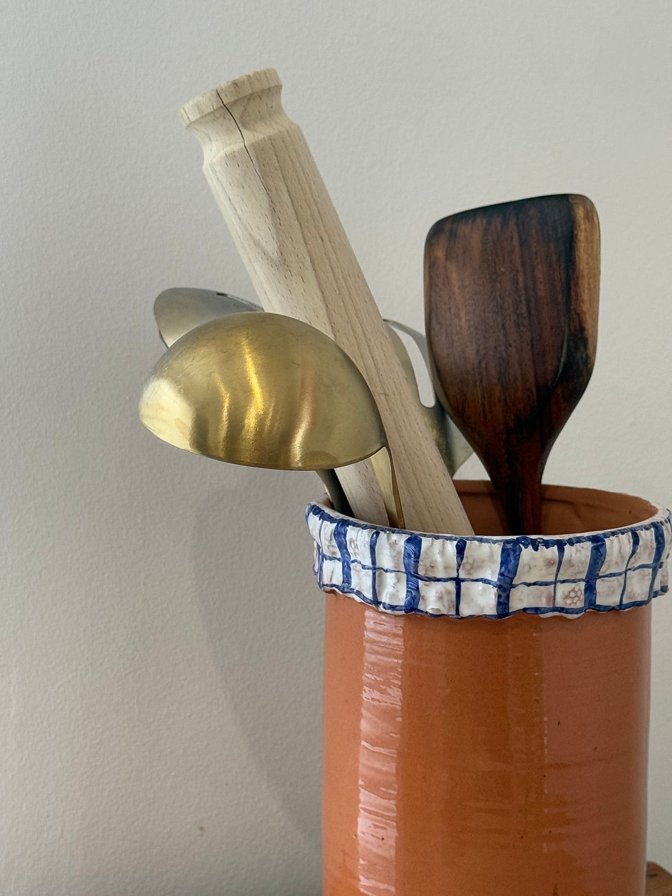 Thumbnail: Portguese Terracotta Utensil Holder