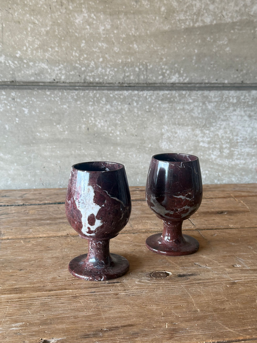 Thumbnail: Red Zebra Oynx Goblets