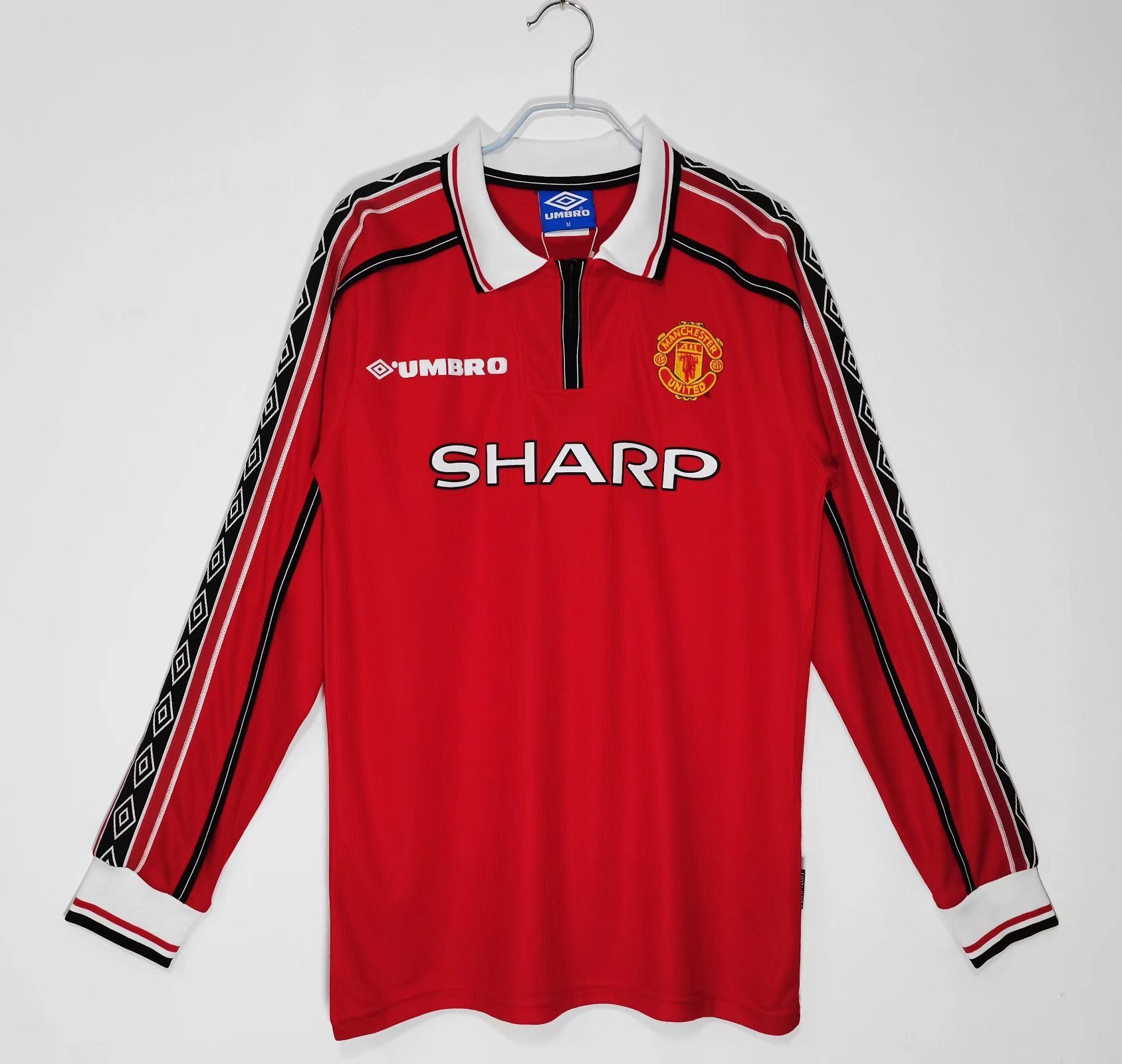 Manchester 1998-00 Long Sleeve Home Shirt