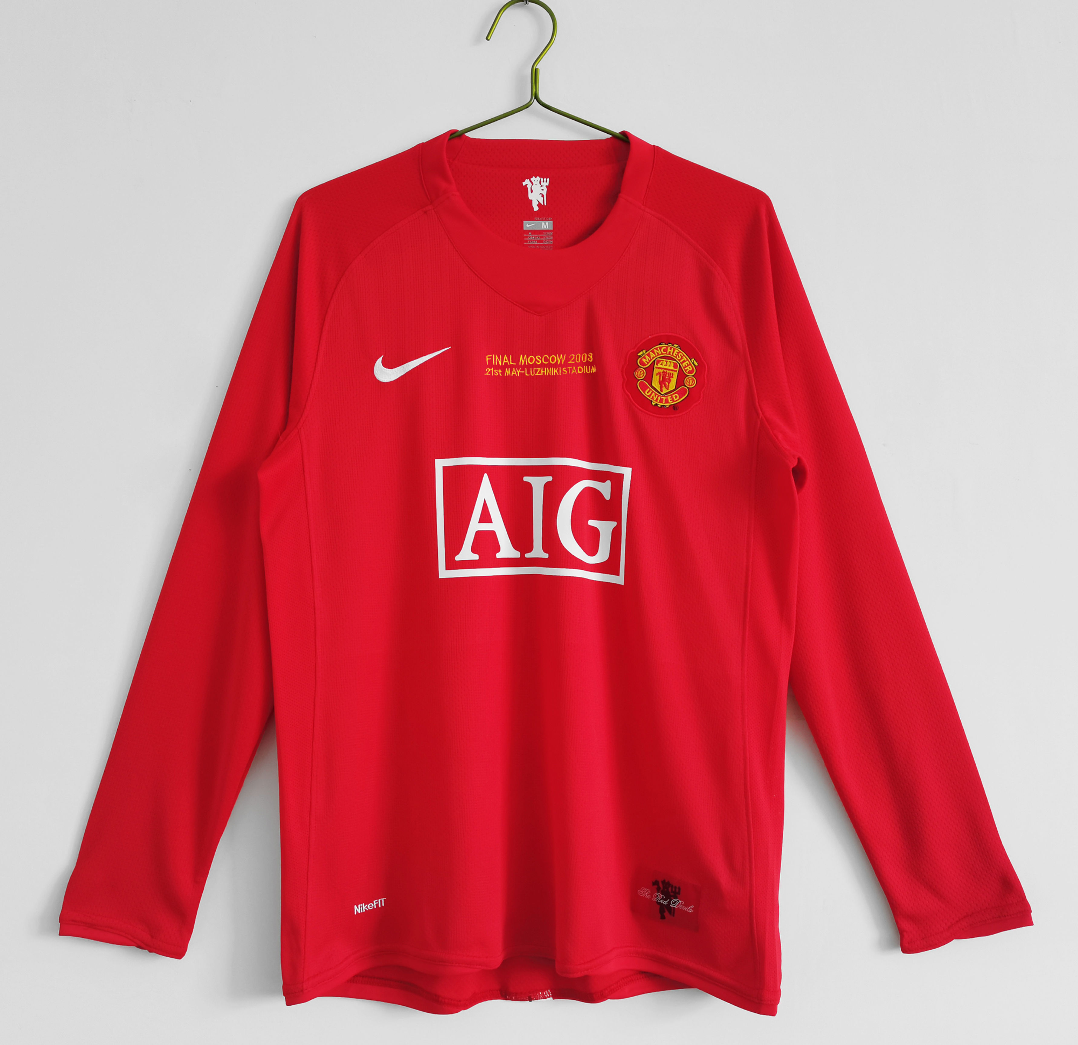 Manchester United 2007-08 Champions League Final Long Sleeve Shirt